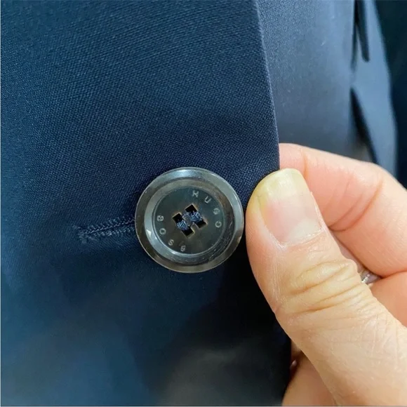 BOSS-Hugo Boss fundamental Wool navy suit blazer